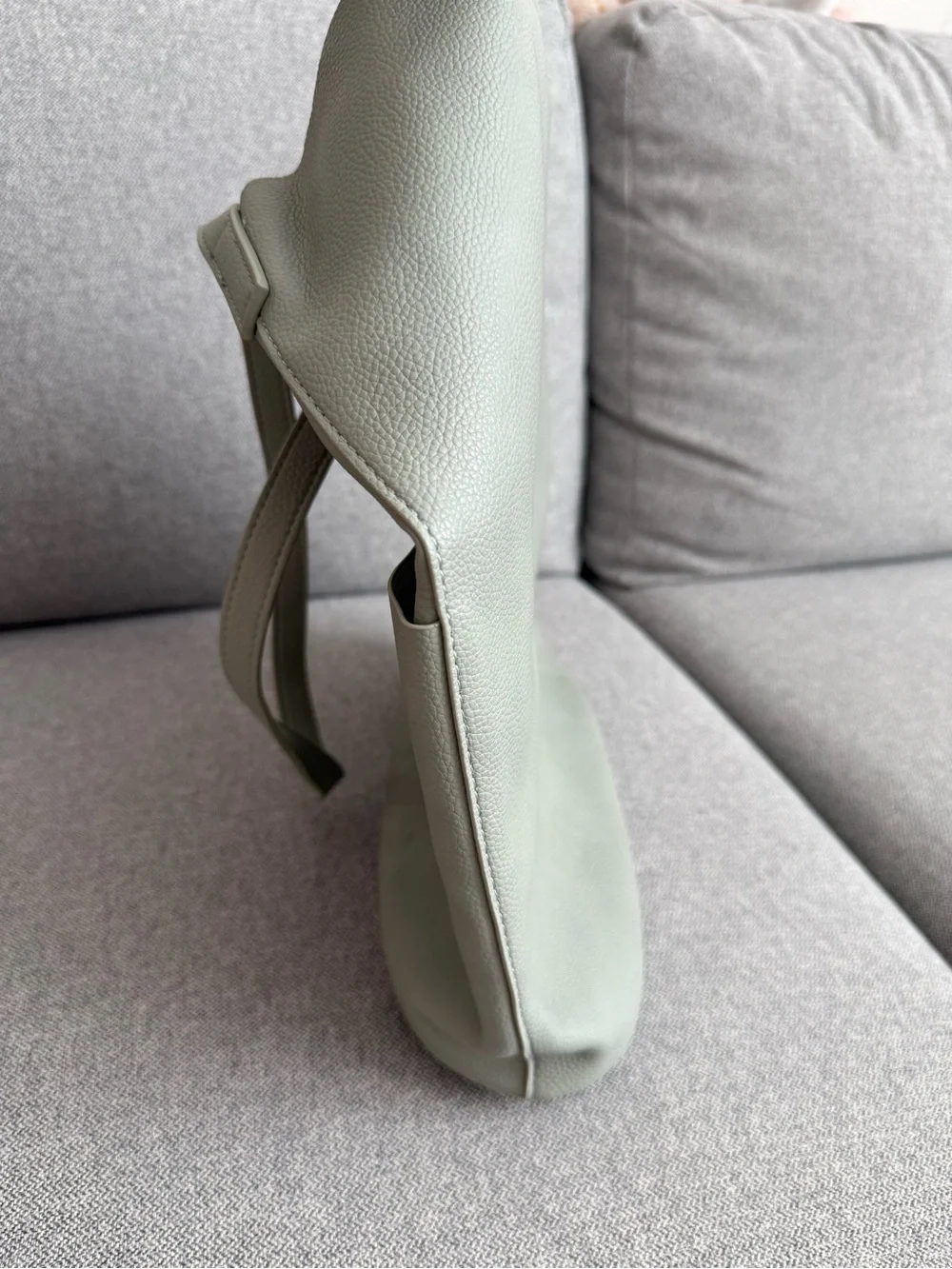 OAK + FORT Women's Green Leather Tote Bag
